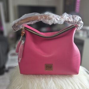 Dooney & Bourke Pink Leather Hobo Bag
